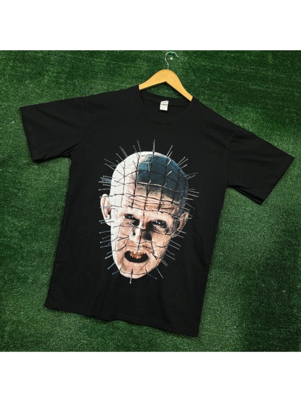 Hellraiser Pinhead Big Head Close Up Horror T-Shirt Size Large - Picture 3 of 4
